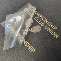 Autocollants 3d étanches transparents de transfert personnalisables autocollants d'étiquette de décalque de nickel en relief par métal de logo personnalisé