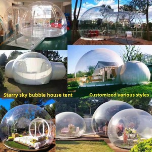 Casa Burbuja Inflable de PVC con Diseño de Cielo Estrellado, Carpa Esférica Impermeable para Exposiciones, Domo Transparente para Campamento al Aire Libre - Product Image 4