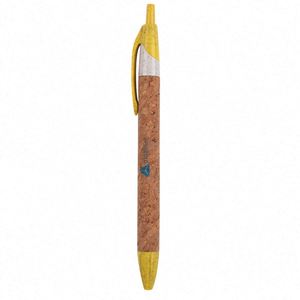 Advertising Ballpoint Eco Friendly Recycled Paper Wheat Straw Pen - Product Image 4