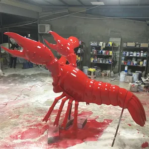 Modèle de crabe en résine grandeur nature style punk, décoration créative pour bar et restaurant de fruits de mer - Product Image 1
