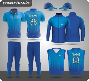 Prohawke <b>Cricket</b> Uniform Full Length Trouser Pants Collar Jersey with Customized Team Name Size Color & logo - Product Image 2
