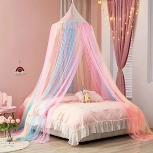 Moustiquaire et baldaquin de lit style princesse minimaliste arc-en-ciel, très vendu sur AliExpress, pour le camping et les voyages - Product Image 4