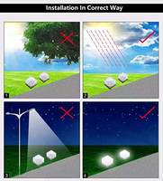 Lampe solaire en forme de Cube encastrable dans le sol, éclairage d'extérieur, idéal pour un jardin, une cour, un sentier ou un Patio, 6 w