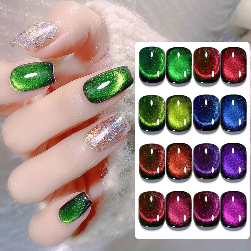 12Dサファイアマグネティックキャッツアイジェルネイルポリッシュ 10ml