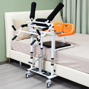 Chaise élévatrice mobile hydraulique pour transfert de patient, étanche, avec fonction toilettes, pour soins infirmiers, bain et douche - Product Image 2
