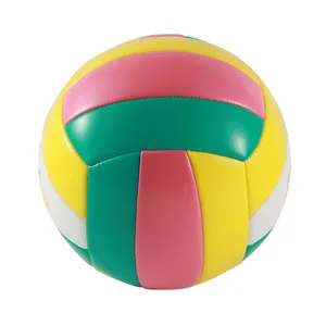 Заводская поставка официальный размер 5 дешевая цена Рекламный тренировочный волейбол расплавленный волейбол