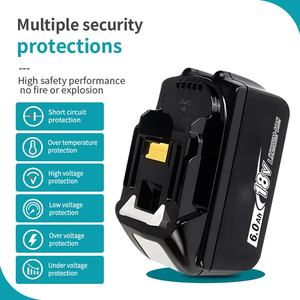 קיבולת גבוהה 18v סוללה <span class=keywords><strong>6</strong></span>.0ah l-ion עבור makita lxt כלים | תחליף עבור bl1860 bl1850 | כוח מתמשך & טעינה מהירה - Product Image 6