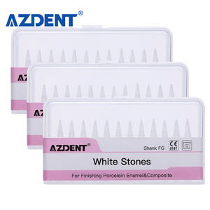 Đầu mài hình nón nha khoa bằng đá trắng đánh bóng FG, 12 cái/gói, loại mài mòn - Product Image 6