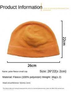 Gorro de Forro Polar para Otoño e Invierno, para Hombre y Mujer, con Logotipo Bordado Personalizado, Gorro Cálido para Ciclismo - Product Image 4