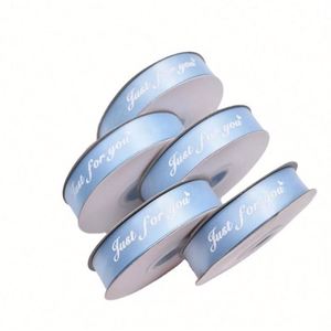 Cinta de Grosgrain Personalizada Ecológica con Relieve 3D Impreso, 100% Poliéster, Colores Personalizados Dorado/Plateado, para el Día de San Valentín - Product Image 1