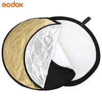Godox 5-en-1 60/80/110cm Diffuseur de lumière portable Réflecteurs de photographie pliables pour studio photo Accessoire multicolore