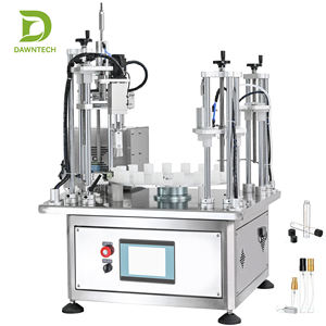 Équipement rotatif automatique de table intégré pour le remplissage, la scellage et le bouchage de petites bouteilles en verre, destiné au remplissage d'huiles et de parfums - Product Image 2