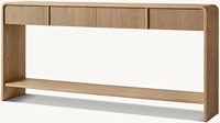 Mobilier de salon moderne haut de gamme Console intérieure luxueuse et élégante à 3 tiroirs en bois massif