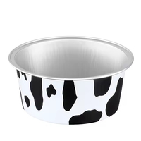 Nouveaux contenants miniatures jetables en aluminium, résistants à la chaleur, avec couvercles en PET de 125 ml, couleurs personnalisables, pour friteuse à air, four et usage domestique