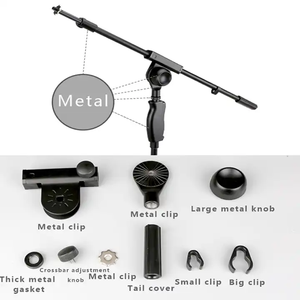 Xtuga LKT-855 sân khấu chuyên nghiệp Microphone đứng tất cả các kim loại tripod tầng đứng có thể điều chỉnh gắn kết & khán đài - Product Image 6