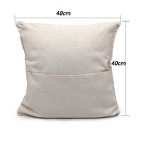 Housse de coussin en lin de 16 pouces pour sublimation, personnalisable, pour Noël, à faire soi-même