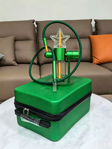 Kit Chicha Arabe en Métal Mat à Double Capteur de Gravité, avec Bol en Verre Rotatif à 360 Degrés pour Usage Domestique et en Bar - Product Image 5
