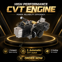 Nouveau moteur monocylindre GY6 150cc, refroidi par air, 4 temps, CDI, démarrage au kick, boîte de vitesses CVT avec marche arrière pour ATV, Go Kart, UTV