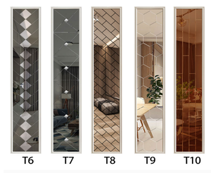 Luxury <strong>Star</strong> Pattern Beveled Glass Wall <strong>Mirror</strong> Decorative Tile <strong>Mirror</strong> for Living Room Background Wall - Product Image 2