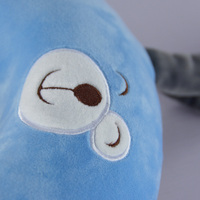 Oreiller de voyage en forme de U pour le cou, en peluche, pour animaux de compagnie, en polystyrène, doux, lavable, pour le bureau