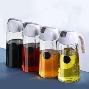 เครื่องจ่ายน้ำมันแบบพลิกเปิดได้ทนทานพร้อมพวยกันหยดสำหรับทำอาหารในครัวและสลัด - Product Image 4