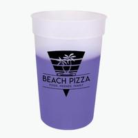 Gobelets de stade en plastique de 22 oz à changement de couleur selon l'humeur, gobelet sensible à la température, gobelet pour boissons glacées