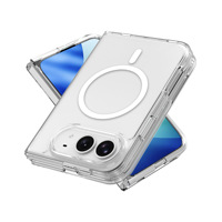 Coque de téléphone portable transparente avec attraction magnétique puissante N52 pour iPhone Duo, nouvelle
