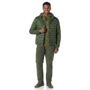Outdoor Male <b>Padded</b> Bubble Warm Winter Men Coats Puffer Jacket for Man Made in Pakistan Christmas Outfit - Product Image 1