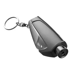 Çok fonksiyonlu taşınabilir Mini araba emniyet çekiç araba cam kırıcı emniyet kemeri kesici anahtarlık kurtarma aracı