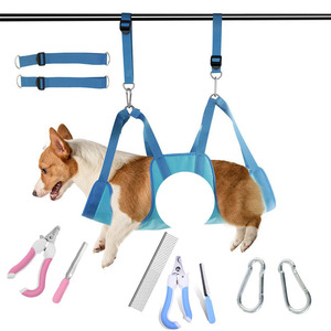 Dog Cat <b>Hammock</b> Blue S M L XL Grooming Support For Nail Trimming And Care - Product Image 1