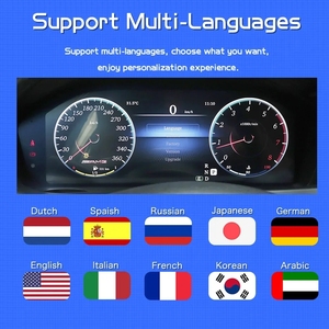 12.3 ''Andriod ảo LCD màn hình cảm ứng cụ cụm được xây dựng trong không dây Carplay cho Mercedes Benz C w204 C180 C200 C220 - Product Image 2