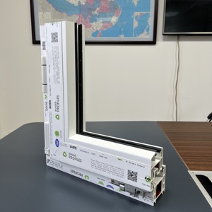 2.8-3.0mm chất lượng Đức PVC/nhựa uPVC hồ sơ cho xây dựng khuôn đúc phong cách thiết kế châu Âu cho các dự án của chính phủ - Product Image 3