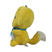 Peluche chien jaune mignon en gros d'usine, chiot en peluche debout, coton PP, en stock OEM, cadeau pour enfants
