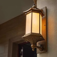 Applique murale LED moderne et rétro de luxe, étanche IP65, éclairage de couloir en aluminium, 45/55/65cm, lampes murales de jardin à énergie solaire pour l'extérieur