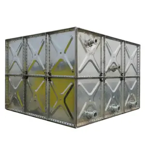 Flexible Panel Water Tank Stainless Steel Welded Water Tank 1 Cbm Installed