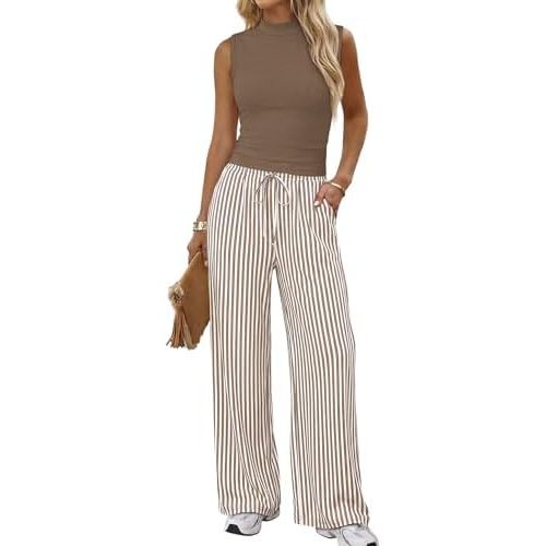 Brown White Stripe