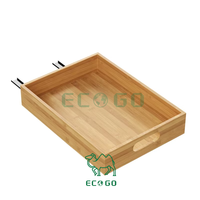 Organisateur d'épices coulissant Tiroir à épices coulissant Porte-distributeur de luxe Type de tiroir Porte-sel et poivre en bois Organisateur d'épices