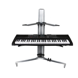 Support de piano portable en alliage d'aluminium de haute qualité à <span class=keywords><strong>2</strong></span> niveaux, design araignée, double support de clavier <span class=keywords><strong>pour</strong></span> piano - Product Image 1