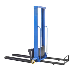 Precio barato, apilador de palés semieléctrico de carga automática eléctrica de 1 tonelada, carretilla elevadora a bordo, apilador de carga automática, horquilla elevadora - Product Image 1