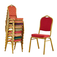 Chaise de banquet empilable moderne VIP en métal Haofa pour salon, appartement, restaurant, hôtel, bureau