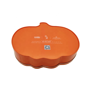 Hộp Thiếc Hình Bí Ngô Cấp Thực Phẩm Cho Bánh Quy Bánh Kẹo Sôcôla Hộp Thiếc Hình Dạng Không Đều - Product Image 3