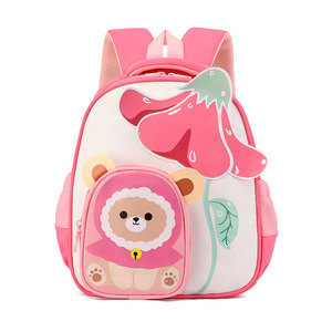 Sac à dos pour filles de maternelle 2025, 3-5 ans, petit sac à dos pour bébé, mignon sac à dos pour enfants avec motif d'ours de dessin animé - Product Image 5