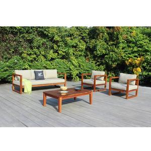 Juego de sofás seccionales minimalistas de madera maciza para sala de estar, espuma rellena con patas de madera en forma de L, decoración del hogar para apartamentos - Product Image 1