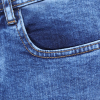 Celana Jeans Kasual Musim Dingin Warna Biru Tua Stretch Klasik Grosir Berkualitas Tinggi Modis Produsen Kustom Pria Outdoor
