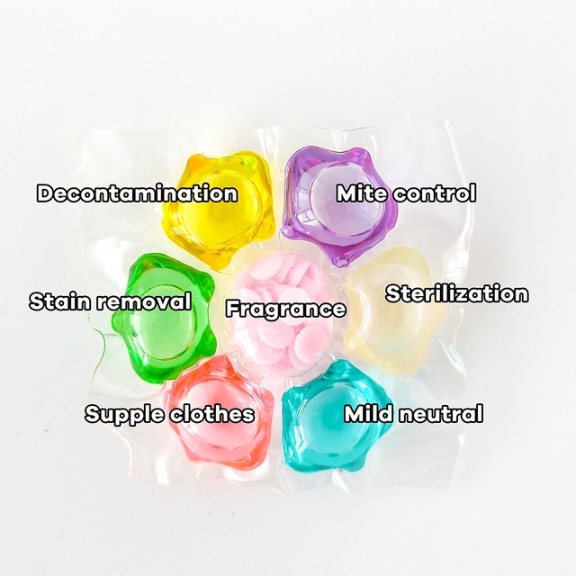 New Arrivals Efficient Cloth Cleanser Detergent Pods Eco-Friendly Washing Detergent 7in1 Fragrance Laundry Detergent Pods