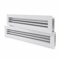 Diffuseur linéaire premium réglable 1, 2 ou 3 fentes en aluminium et ABS pour la conception architecturale