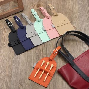 Outdoor Golf Tee Bag PU Leather Golf Tee Holder with 4 Tee Slots Golf Accessories <b>Gift</b> for Golfer Men Women - Product Image 1