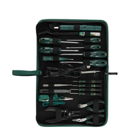 SATA 03720 – Kit d'outils manuels professionnels antistatiques pour la maintenance et la soudure de cartes électroniques, 22 pièces, avec sac de rangement