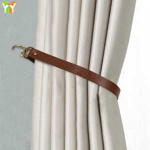 Leather <b>curtain</b> tiebacks, home decor items, <b>curtain</b> ropes <b>with</b> sheep <b>hooks</b>, detachable hotel <b>curtain</b> tiebacks. - Product Image 4