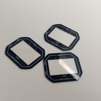 Vente en gros de panneaux décoratifs en polycarbonate pour protection d'écran, en forme irrégulière, avec bouton interrupteur, en acrylique PC